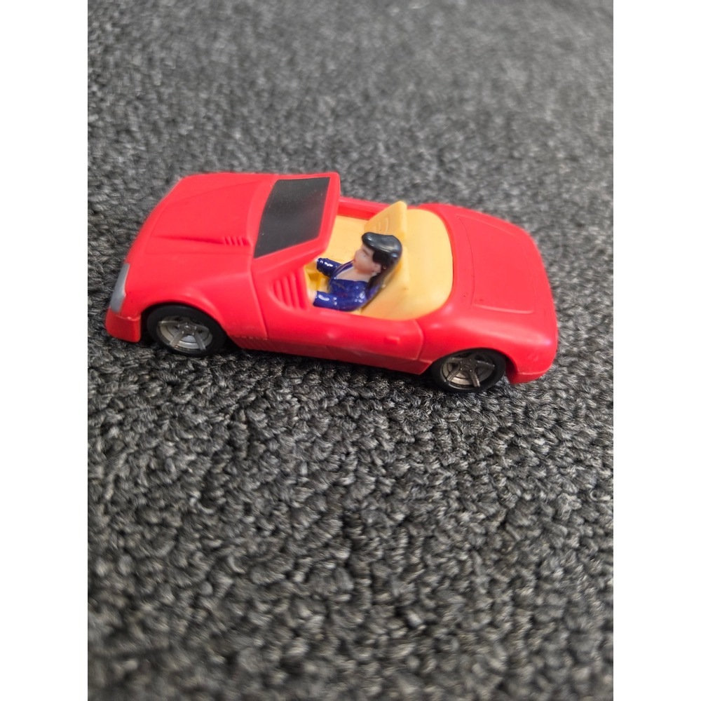Vintage 1997 Burger King Kids Club DC Comics Red Convertible Toy Car RC23